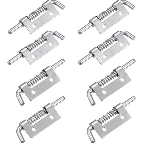 8er-Pack 304 Edelstahl-Federriegel – Selbstverriegelnder Federriegel – 52 mm – Für Container, Schränke oder Türen