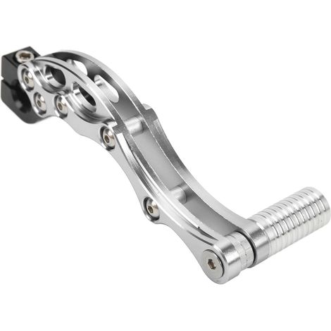 Levier de démarrage à kick en alliage d'aluminium haute résistance, accessoire universel pour moto et scooter, couleur argent. (1/5)