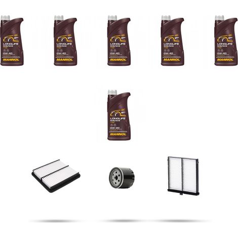 Kit tagliando 3 FILTRI e 6L OLIO compatibile con Mazda 3 (BP) 2.0 Skyactive-X 132kw dal 2019 (1/5)