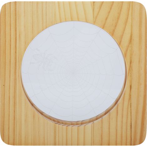 Lampe 3D en bois LED araignée, veilleuse toile d'araignée USB, design ajouré, éclairage décoratif pour chambre, bureau, dortoir (1/5)