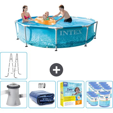 Piscine Intex à cadre rond - 305 x 76 cm - Comprend des Accessoires CB27 (1/5)