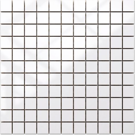 Ilcom mosaico in ceramica per bagno o cucina 30cm x 30cm - Cubic white (1/5)