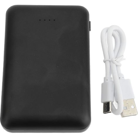 Banque d'alimentation 5V 10000mAh, batterie, sortie DC USB Type C, chargeur portable pour gilets chauffants, vestes, pantalons, noir (1/5)