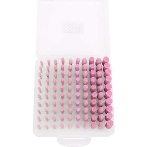 Lot de 100 têtes de meule en pierre à affûter, roues abrasives pour polissage et sculpture, accessoires de quincaillerie (1/5)