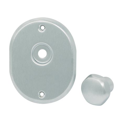 Mostrina e pomolo x cilindro + perno 331l cipierre mm 90x70  cromo satinato Cipierre