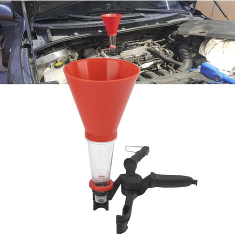 Kit d'entonnoir à huile moteur orange pour manuel d'utilisation automobile (1/5)