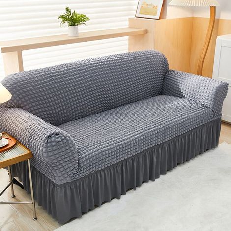 Hussen für 3-Sitzer-Sofas – Kratzfest – Bouclé-Stoff, dehnbar und waschbar, 90–140 cm