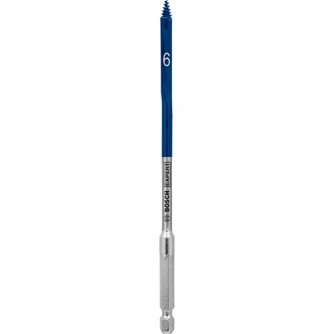 Bosch Accessories 2608900309 Mèche à bois plate 6 mm Longueur totale 152 mm tige hexagonale 1 pc(s)