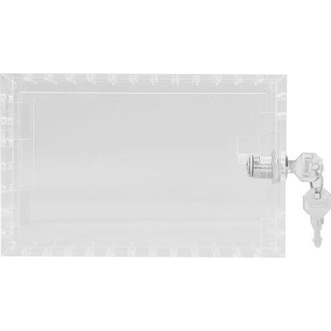 Thermostat-Schutzbox mit 2 Schlüsseln, universeller transparenter Acrylglasabdeckung, großem Sicherheitsgehäuse (1/5)