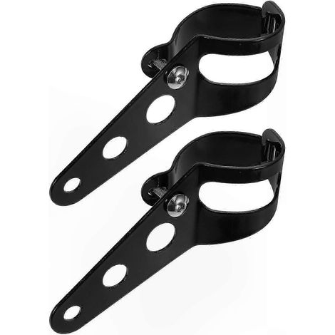 2PCS Supports Amortisseurs pour Phares Moto, Fixations de Montage en ABS, Système d'Éclairage Motocyclette (1/5)