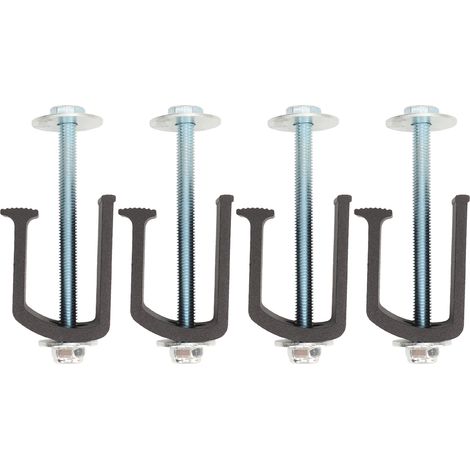 4 ensembles de pinces de boîte à outils pour camion, en aluminium antirouille, longue durabilité, arrimage pour véhicules, noir (1/5)