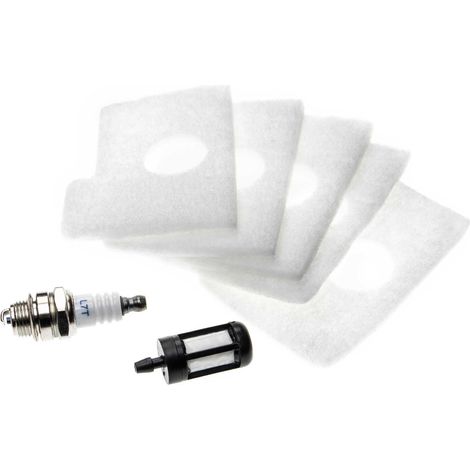 vhbw filtro dell'aria, filtro carburante, candela compatibile con Stihl MS 170, MS 180, 017, 018, MS 180 C motosega - Set di manutenzione (1/2)
