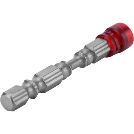 Jeu d'embouts de tournevis magnétiques Phillips PH2 pour vis à plaques de plâtre, tige de 6 mm (rouge) (1/5)