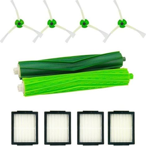 Filtres HEPA de Rechange pour Brosse Principale et Brosse LatéRale Compatibles avec les Accessoires D\'Aspirateur Robot IRobto