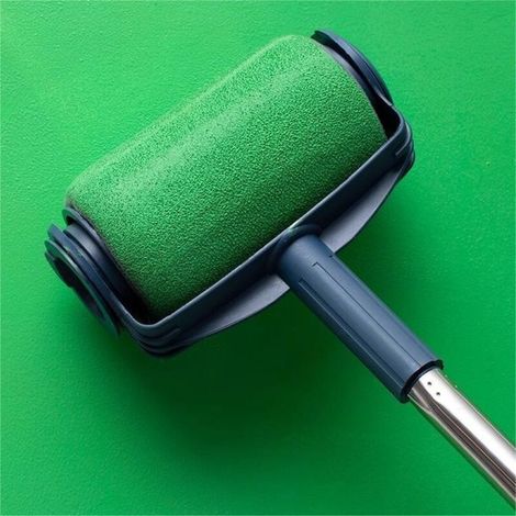 Rouleaux à peinture rechargeables pour la décoration murale, les plafonds, kits de peinture anti-gouttes, pinceaux pour plafonds (1/5)