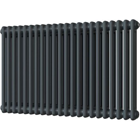 Alpha - Anthracite Column Radiator H600mm x W988mm 2 Column