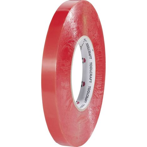 RUBAN ADHÉSIF DOUBLE FACE TOOLCRAFT 1397P1550C (L X L) 50 M X 15 MM TRANSPARENT POLYESTER 1 BOBINE(S) (1/3)