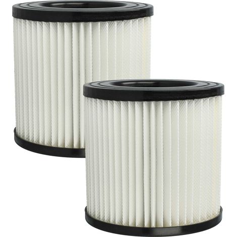 vhbw 2x filtro compatibile con Stanley SXVC20XTE aspirapolvere - filtro HEPA bianco