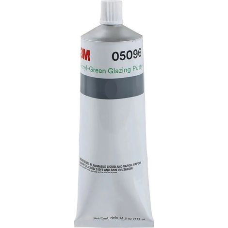 Mastic acrylique vert carrosserie spécial rayures 05096 411G 3M