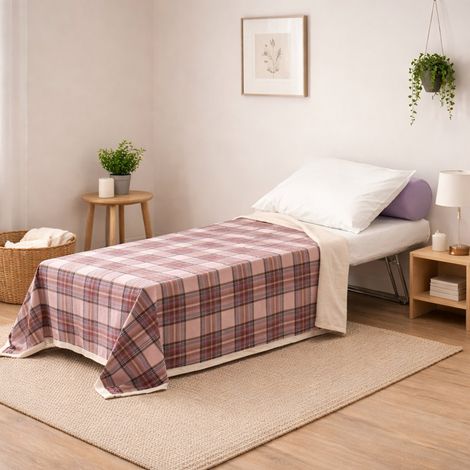 Talamo Italia - Letto pieghevole Abak, Pouf trasformabile in letto singolo, Pouf in tessuto da soggiorno, 100% Made in Italy, 80x80h45 cm, Panna (1/5)