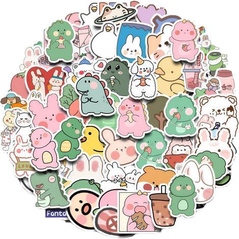 180 adesivi per bambini, adesivi Kawaii per scrapbooking, armadi, laptop, biciclette, frigoriferi, chitarre, fai da te, bagagli, telefoni, valigie, skateboard (1/5)