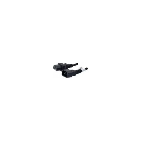 exertis Connect Rallonge secteur C14 / C15 noire - 3 m (808362)