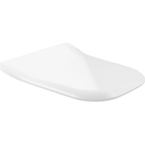 Joyce, copriwater SlimSeat, con cerniere QuickRelease e SoftClosing, cerniere in acciaio inox, In Duroplast Bianco