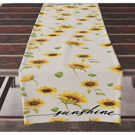 (33x183CM)Coureur de table en lin Pour l'extérieur, le balcon, l'intérieur et la décoration de fête (1/3)