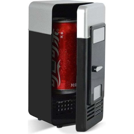 Mini-USB-Kühlschrank, Kühlbox/Getränkewärmer, Mini-Kühlschrank für die Minibar, Mini-Kühlschrank fürs Auto, Campingkühlschrank