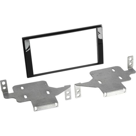 Kit Support Autoradio compatible avec Nissan Juke ap14 Noir brillant