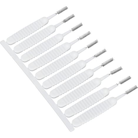 Brosse de nettoyage de trou de douche, brosse de nettoyage des trous anti-blogging durable pour la pomme de douche (1/5)