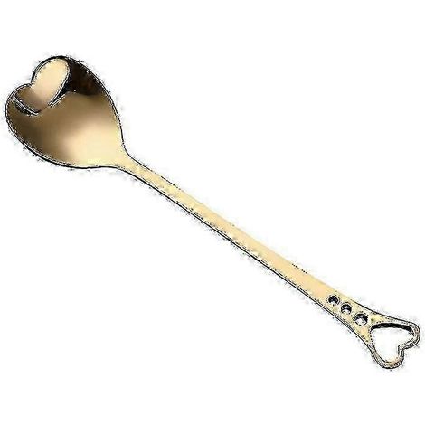 Ensemble de 4 cuillères à café en acier inoxydable en forme de cœur - Cuillères à dessert, Collection de couverts (1/5)