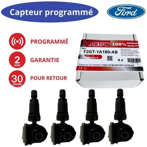 4 sensori TPMS Ford USA 433 MHz preprogrammati - valvole ruota per Edge, Mustang, F‑150, Explorer, Bronco, Transit