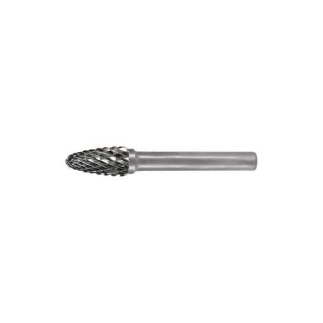 Fresa rotativa RBF D.8mm cabeza-L.18mm vástago-D.6mm HM dentado cruzado TECWERK (1/2)
