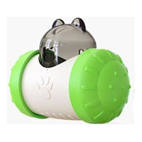 Jouet amusant pour chien qui fuit des friandises avec roue, jouet interactif, vert (1/3)