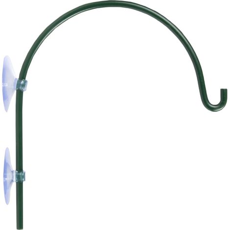 Esschert Design Fensterfutterhaken Schwarz mit 2 Saugnäpfen - Metall (Hier muss ein neues Bild gemacht werden) (1/2)