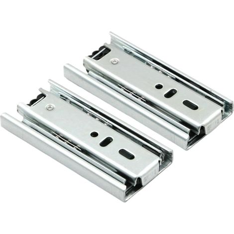 2 glissières de tiroir 4" 6" 8 pouces, 3 sections (acier, 4 pouces 10 (1/5)
