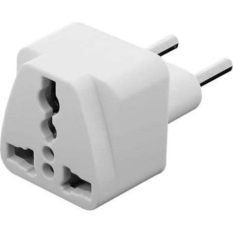 Adaptateur universel, Storbritannien, USA, Karibien, Typ C-kontakt, Vit