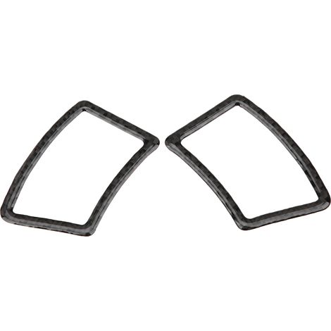 2 pièces Cadre de ventilation tableau bord en fibre de carbone souple, adapté pour Série 5 E60/E61 2004-2010 (1/5)