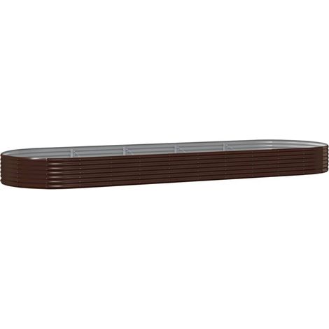 Maison Exclusive - Hochbeet Verzinkter Stahl 450x140x36 cm Braun