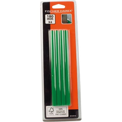 Crayones de albañil 180mm X4 Blíster - Fischer Darex