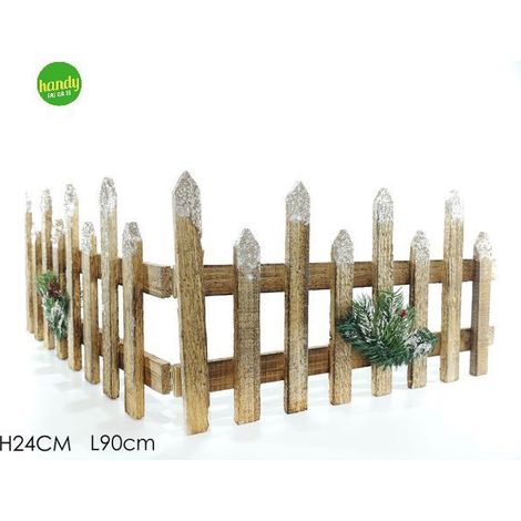 Steccato di legno naturale Handy 90x24 cm