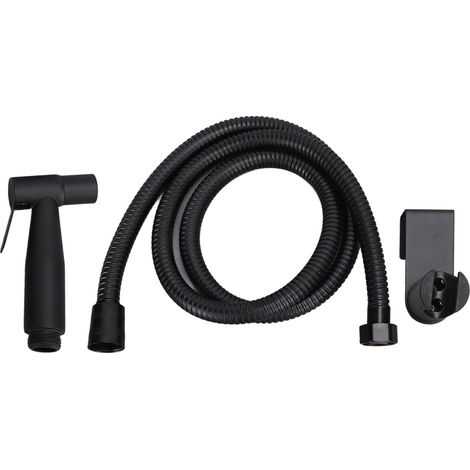Kit de pulvérisation de bidet pour salle de bain, sans trou, en acier inoxydable 304, avec buse pressurisée et raccord G1/2 (1/5)