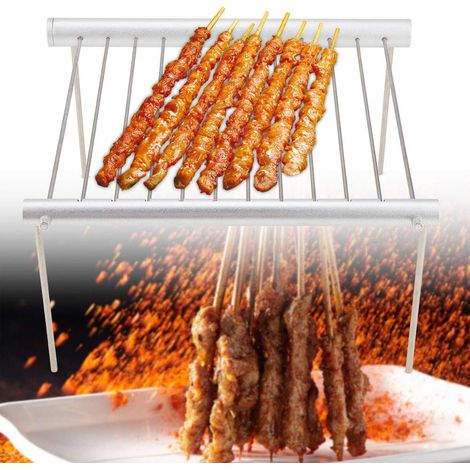 Portable Folding Stainless Steel Camping Barbecue, 348g Lightweight (1/5)