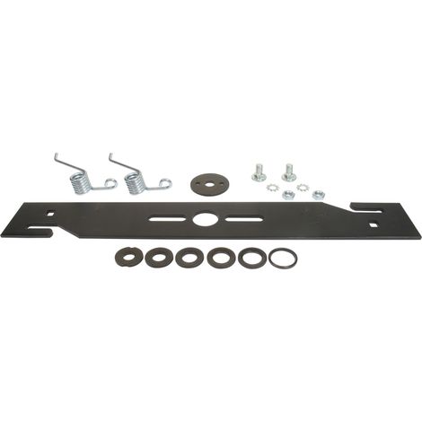 Lame de tondeuse universelle avec Kit Ressorts pour émousser - L: 400mm alésage: 10mm