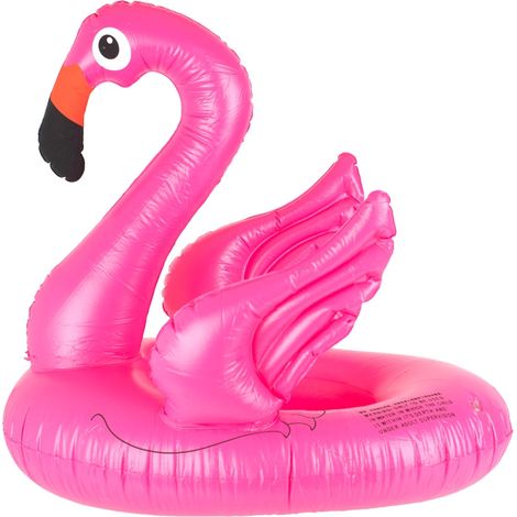 Inflatable children's pontoon wheel flamingo