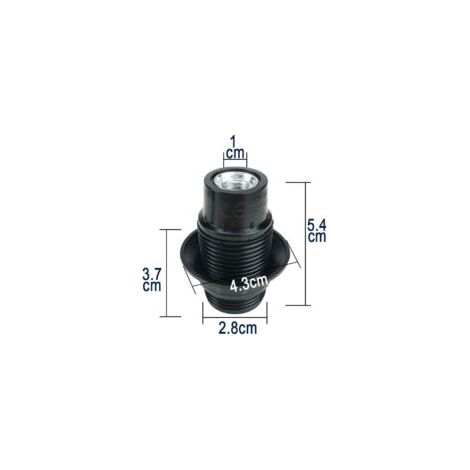 10 portalampade E14 adatti per lampadine a vite E14 e lampade a risparmio energetico a vite, portalampade in plastica con buona conduttività elettrica (nero) - Crezuo