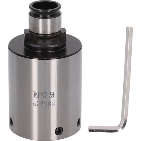 Filière ronde GT24 en acier carbone haute précision, collet de filetage M22 M24 pas gros, diamètre extérieur 30mm pour mandrin (1/5)