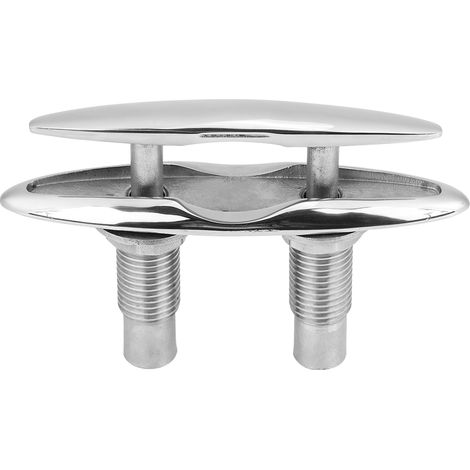 Double Pont en Acier Inoxydable pour Bateau - Câble à Pousser Tirer de 6" avec Boulon (1/5)