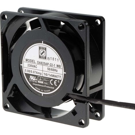 Ventilateur axial RS PRO 230 V c.a., 25cfm, 80 x 80 x 26mm, 9W ( Prix pour 1 )